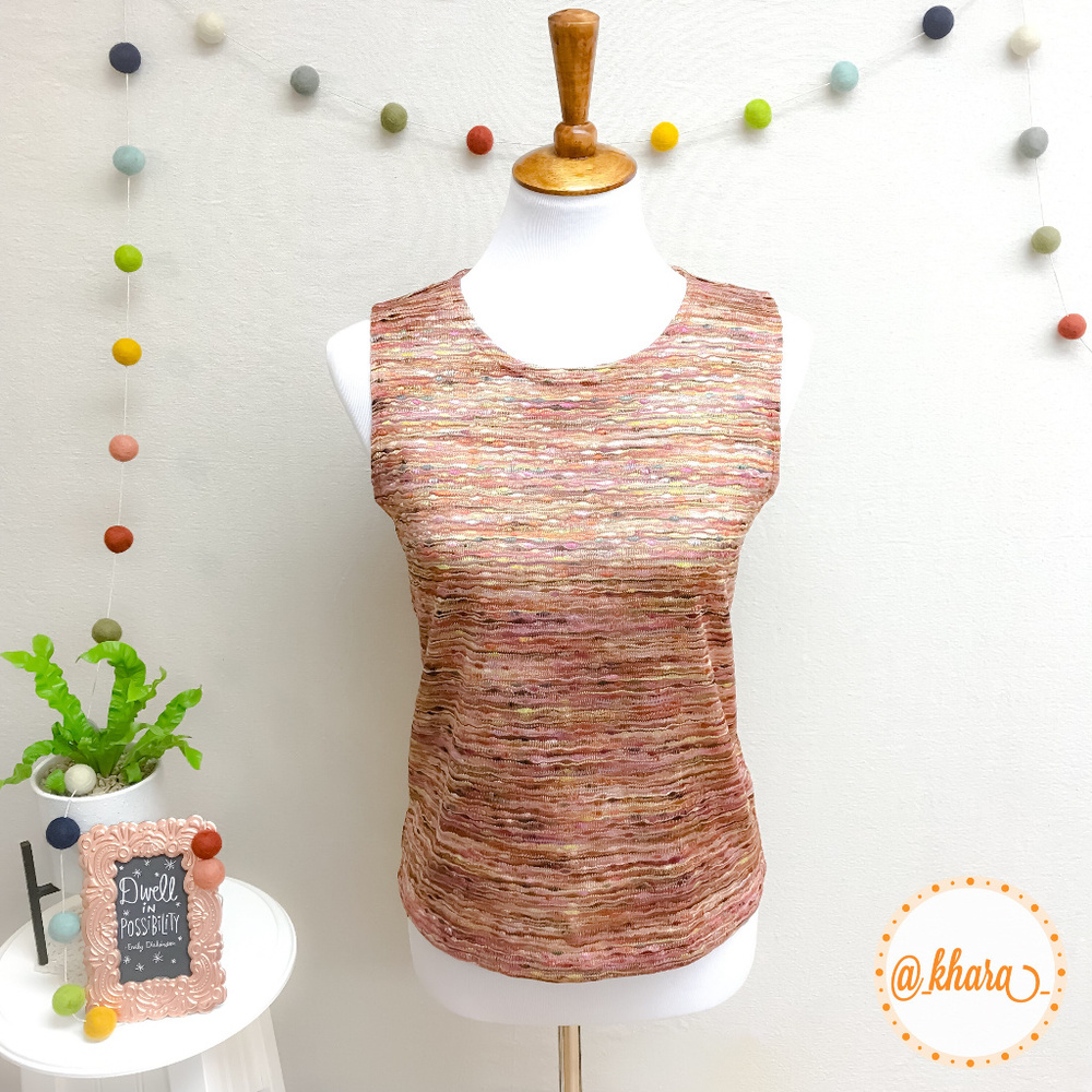 Christopher & Banks Multi-Colored Sleeveless Top
